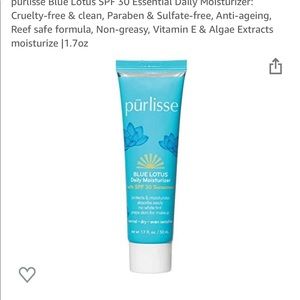 Purlisse blue lotus recovering moisturizer
